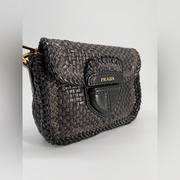 Prada Madras Crossbody Brown Bag - Picture 2 of 16